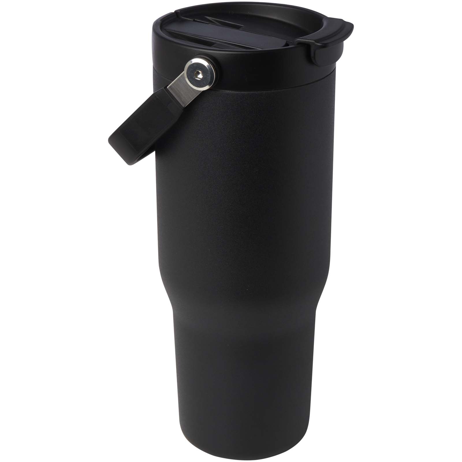 Vaso con aislamiento al vacío de cobre de acero inoxidable reciclado certificado RCS de 900 ml y con tapa de doble función Bronx
