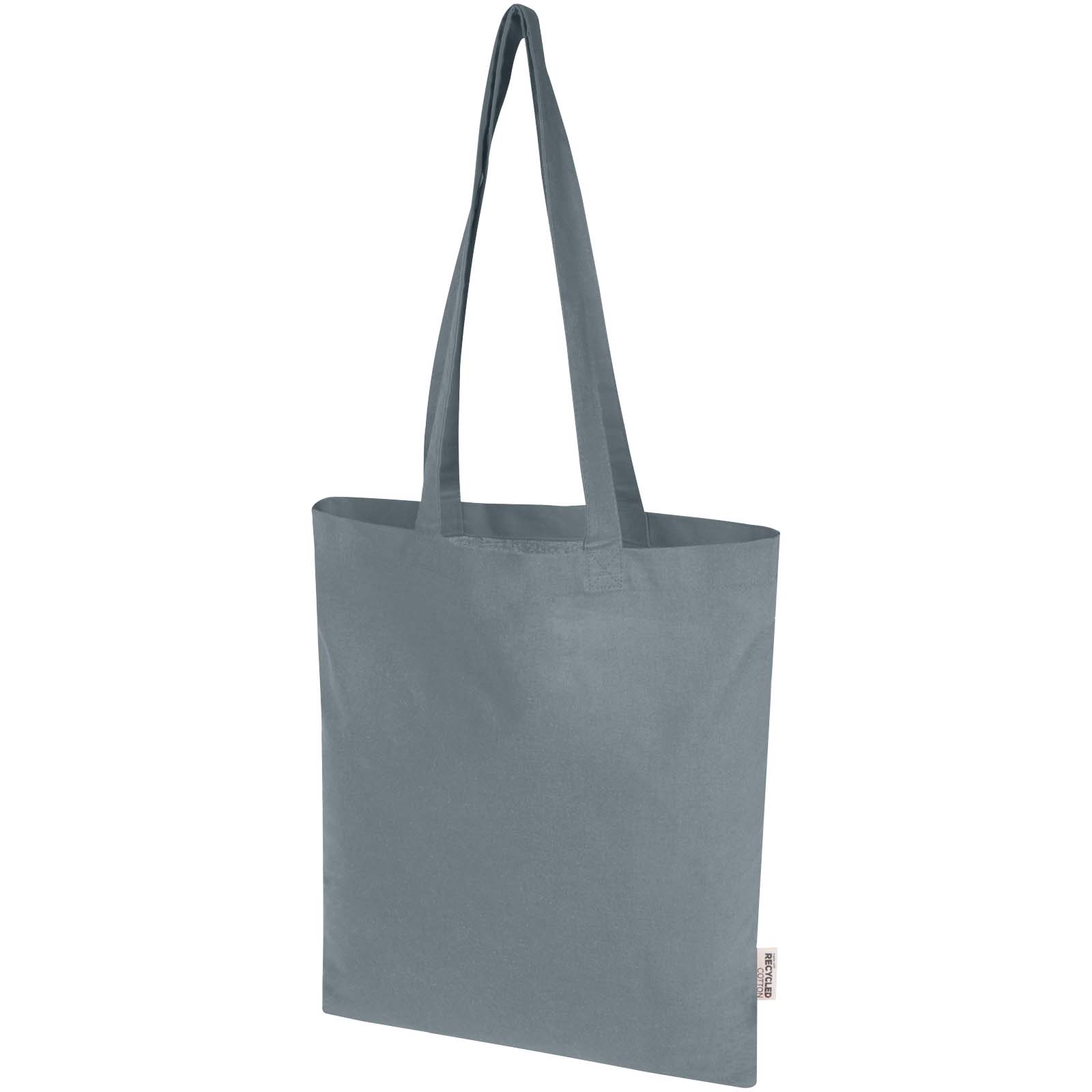 Bolsa Tote de 7 L de algodón reciclado de 140 g/m² con certificado GRS Madras Blend