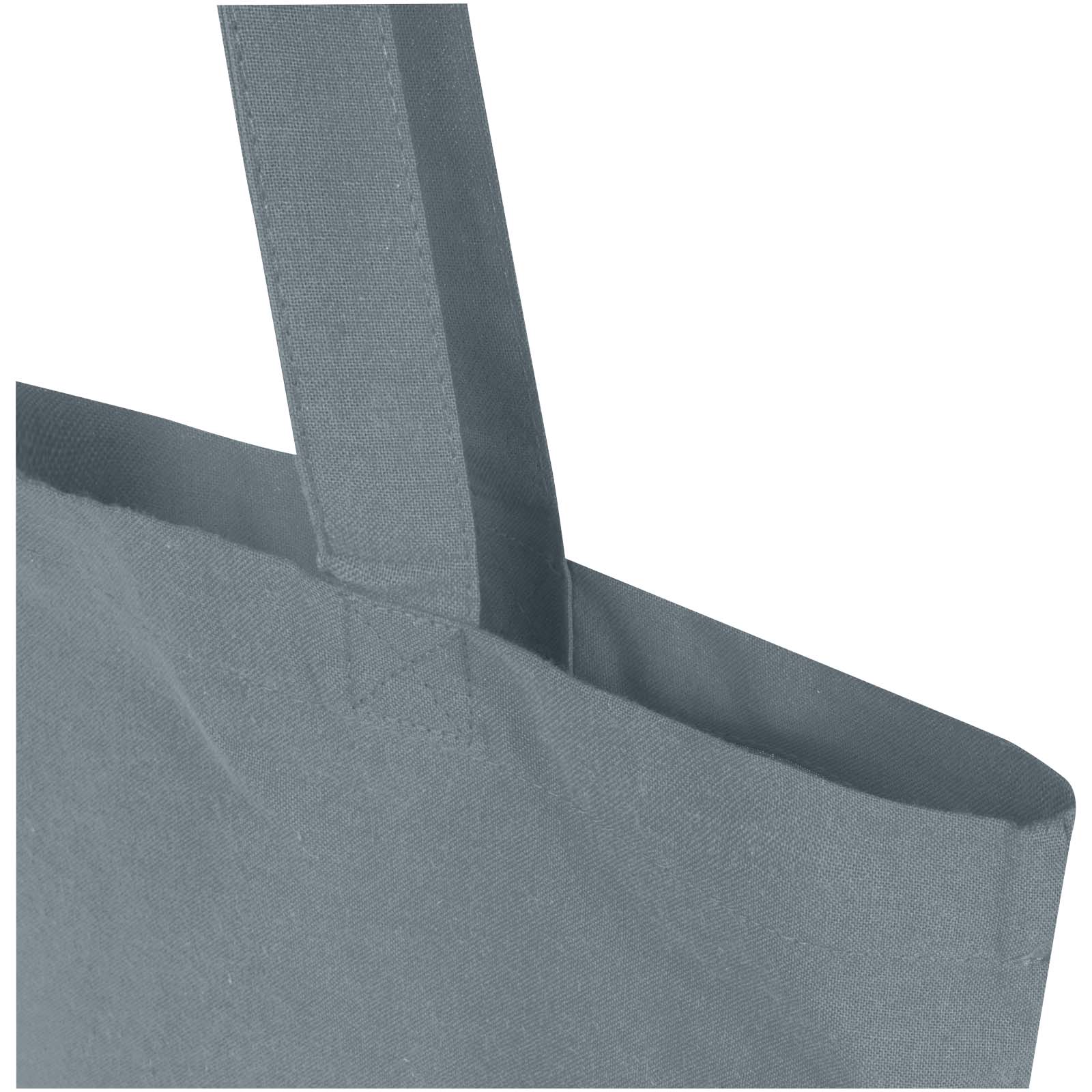 Bolsa Tote de 7 L de algodón reciclado de 140 g/m² con certificado GRS Madras Blend