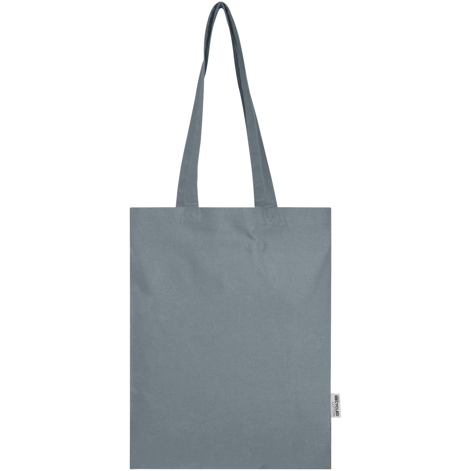 Bolsa Tote de 7 L de algodón reciclado de 140 g/m² con certificado GRS Madras Blend