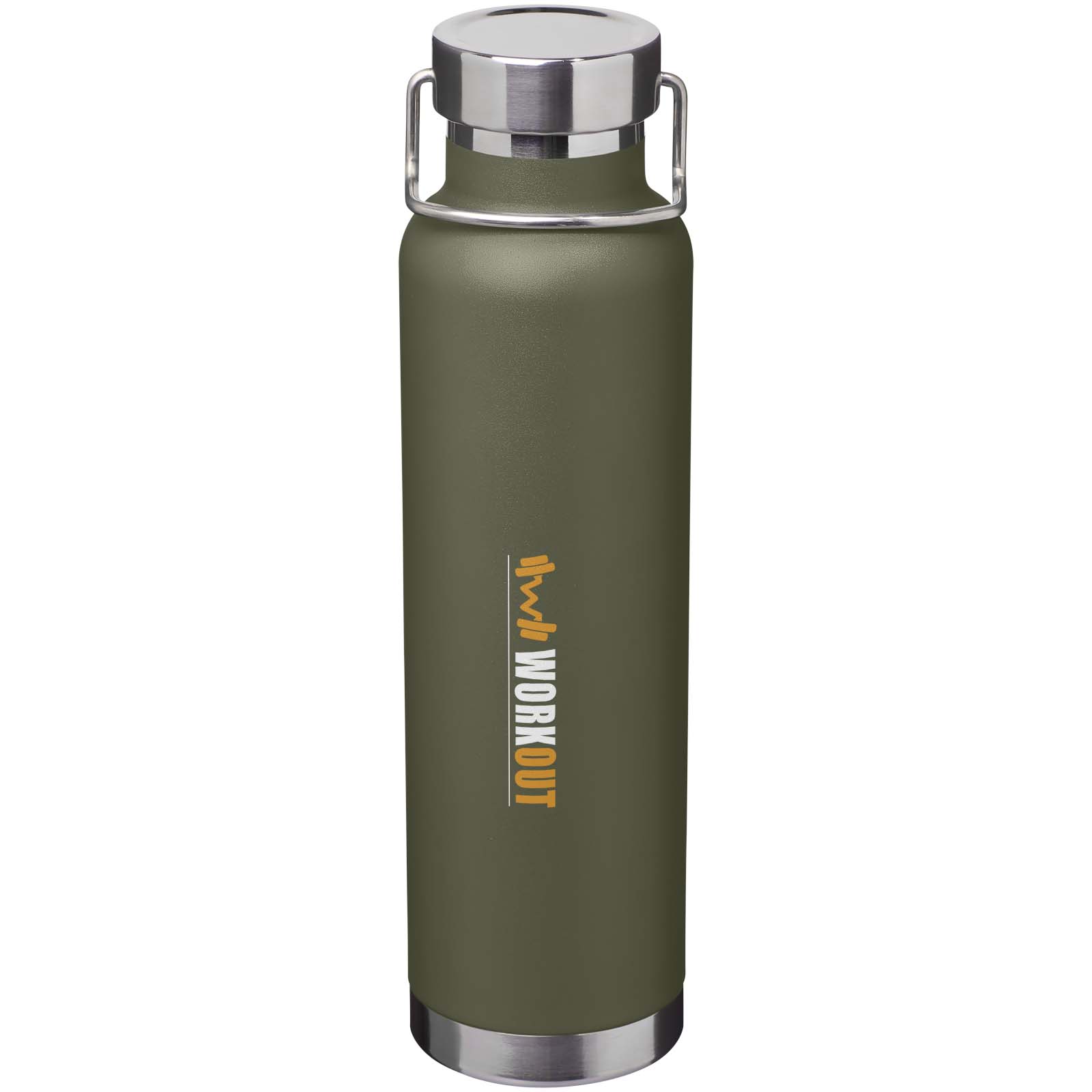 Botella de 650 ml de acero inoxidable reciclado con certificado RCS con aislamiento de cobre Thor