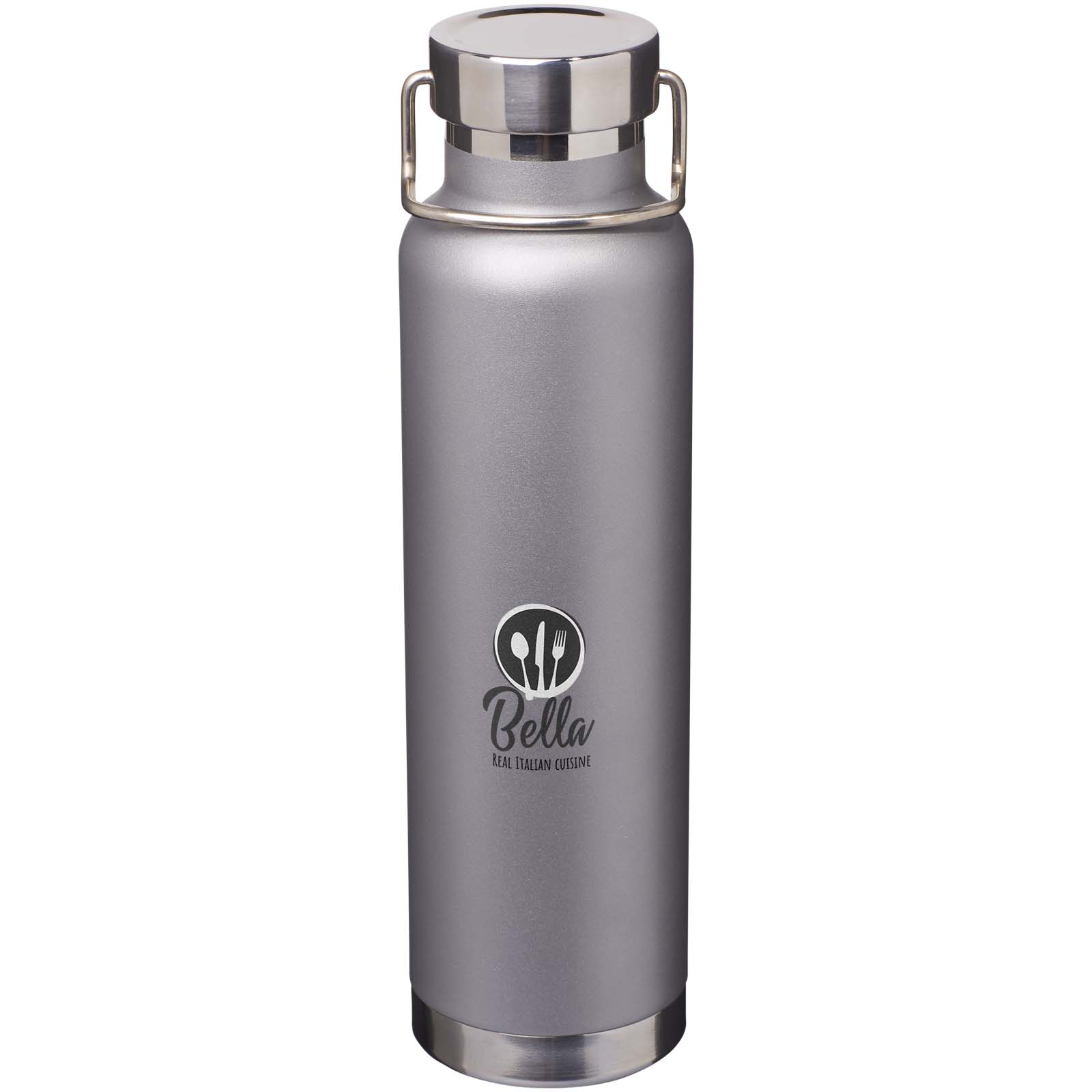 Botella de 650 ml de acero inoxidable reciclado con certificado RCS con aislamiento de cobre Thor