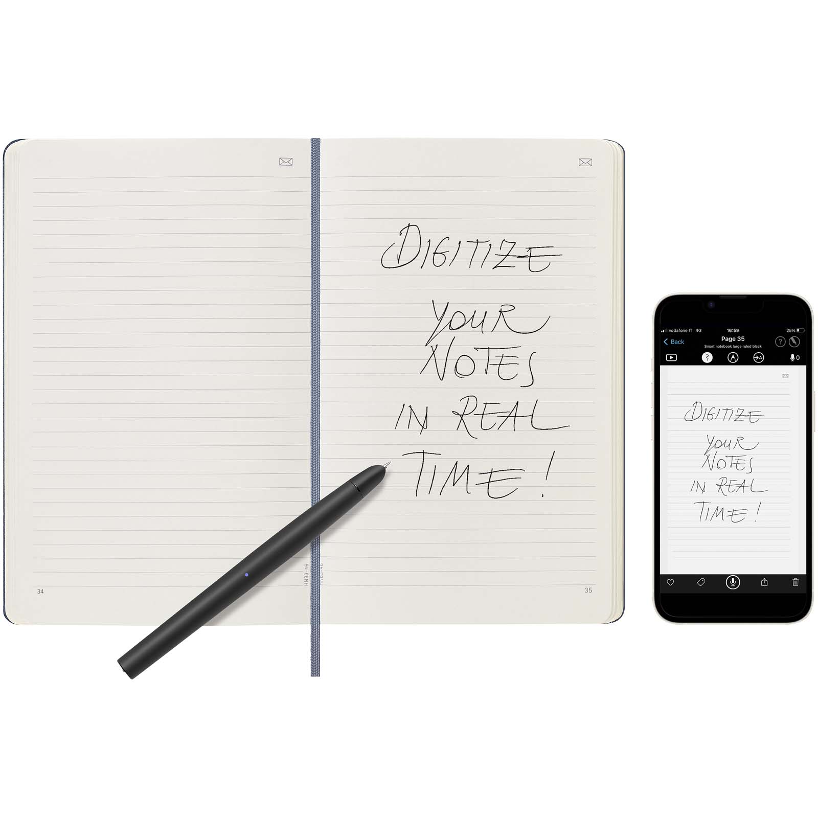 Libreta smart grande rayada Moleskine