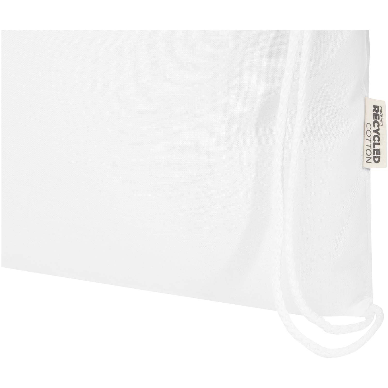 Bolsa de 5 L con cordón de algodón reciclado de 140 g/m² con certificado GRS Oregon Blend