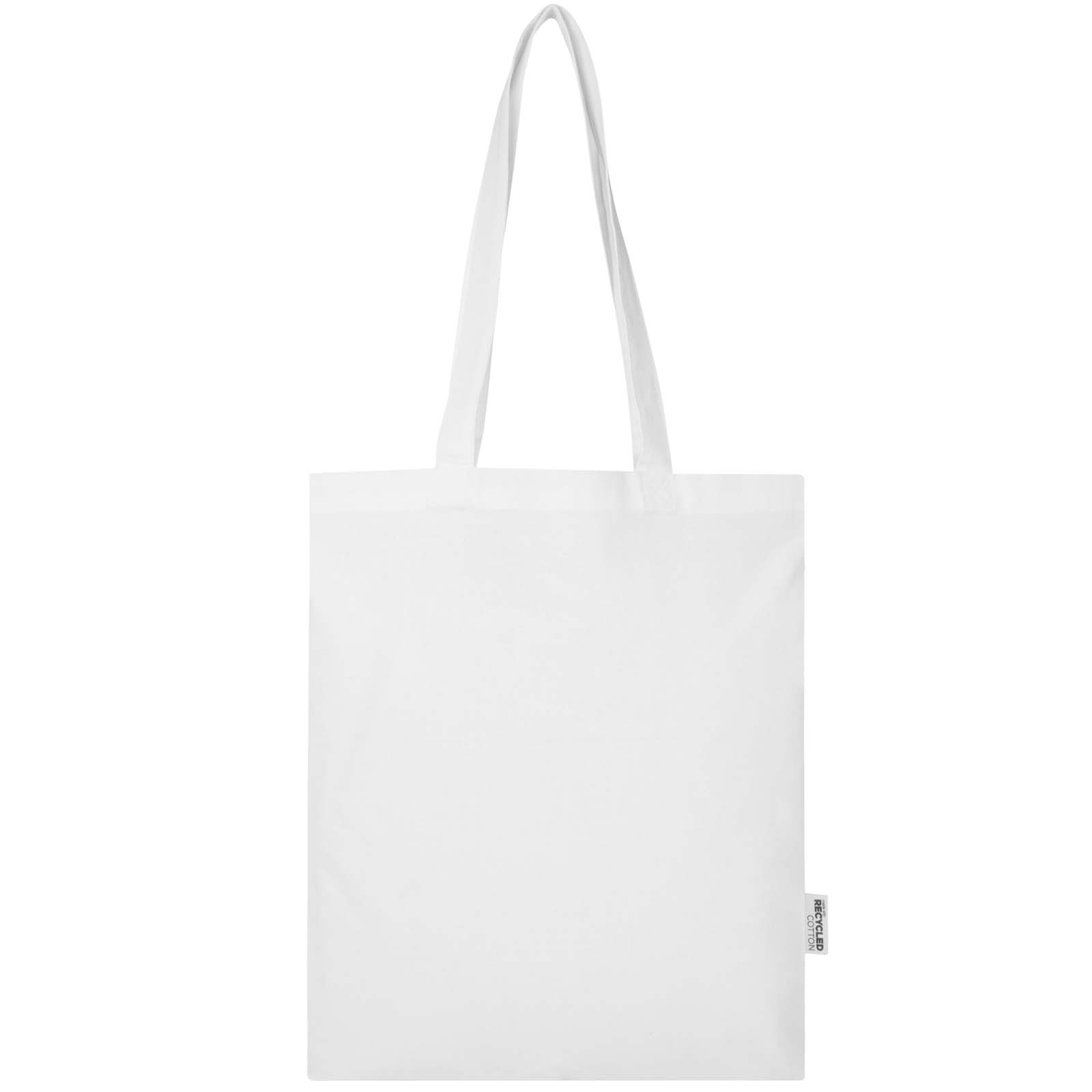 Bolsa Tote de 7 L de algodón reciclado de 140 g/m² con certificado GRS Madras Blend