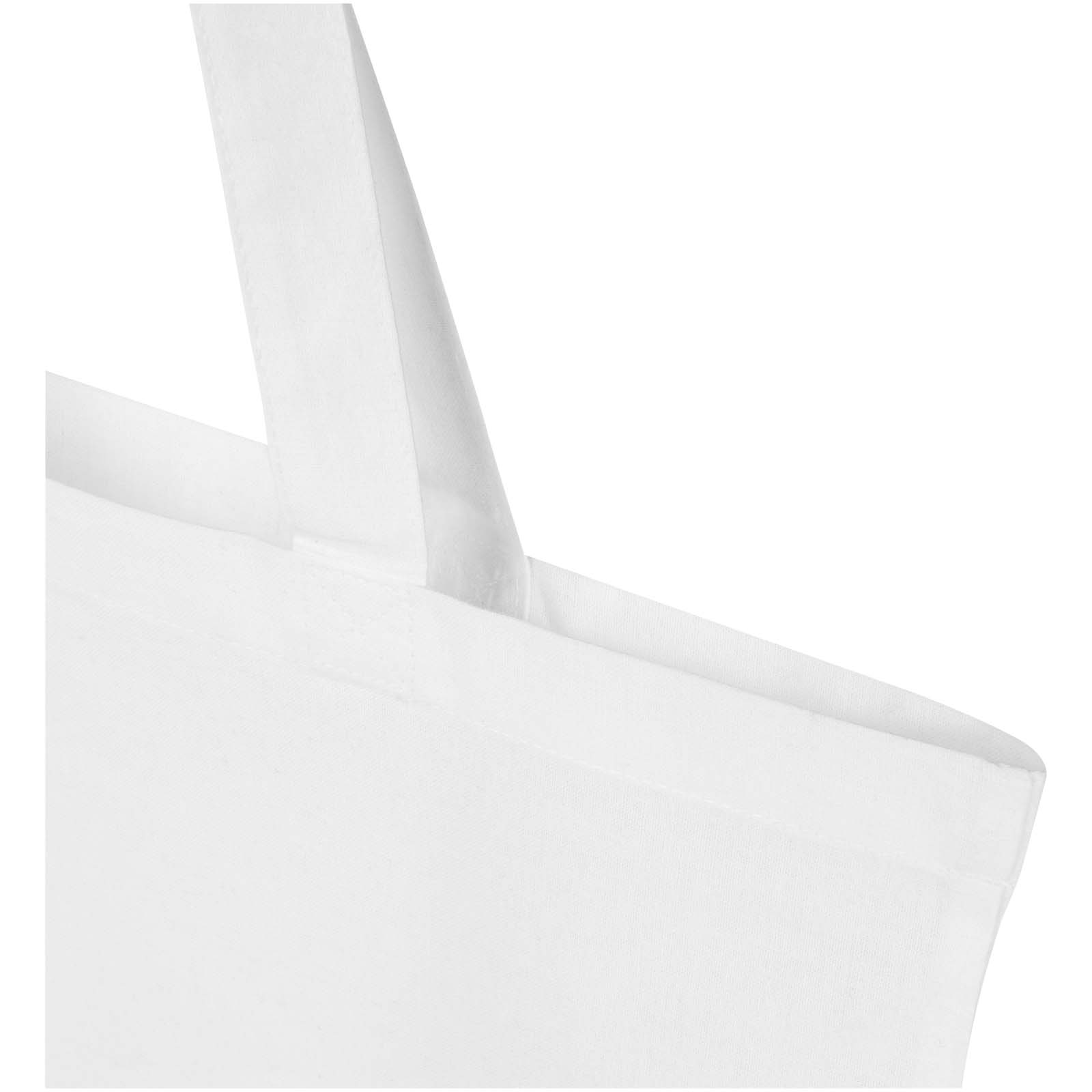 Bolsa Tote de 7 L de algodón reciclado de 140 g/m² con certificado GRS Madras Blend