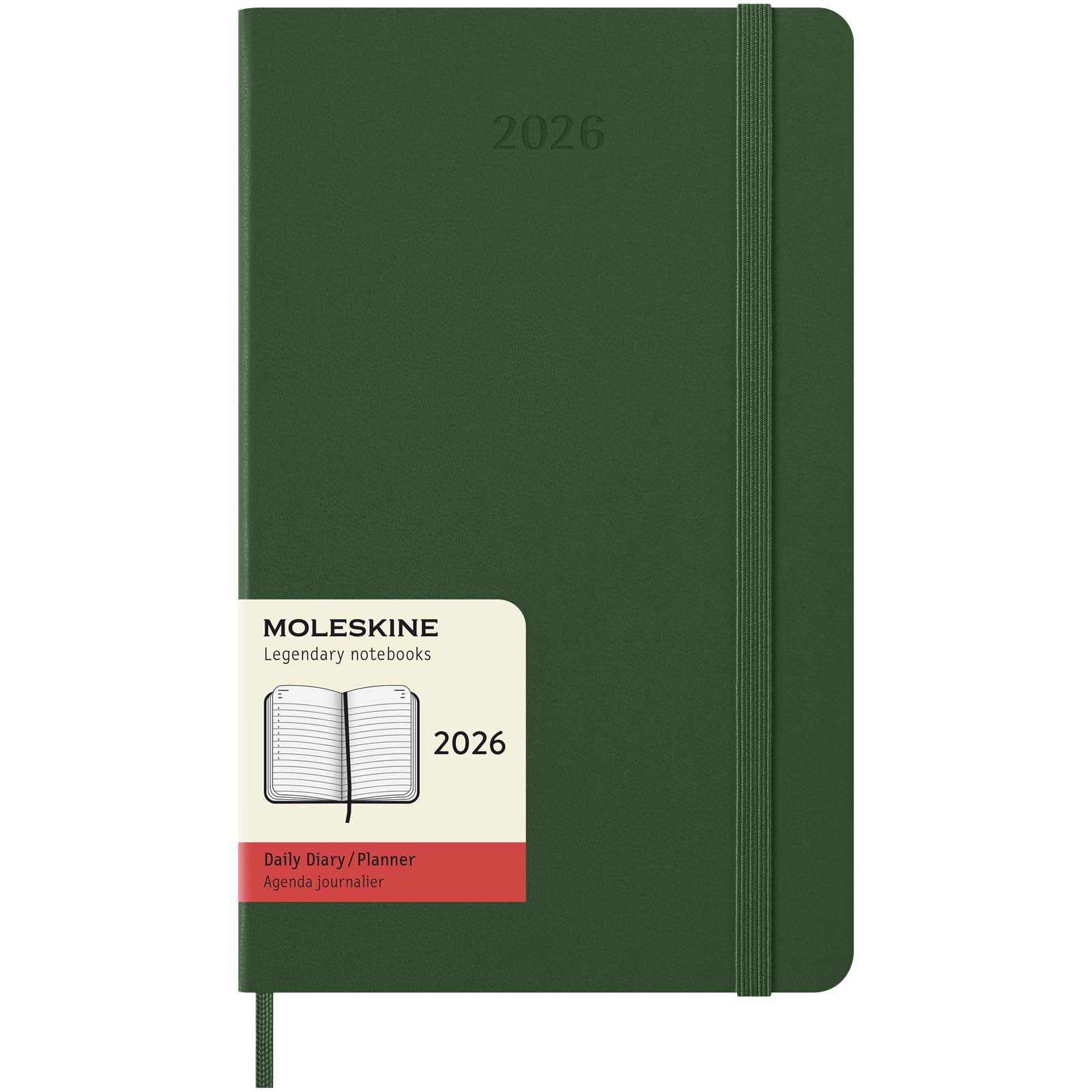 Agenda diaria de 12 meses con tapa dura Moleskine