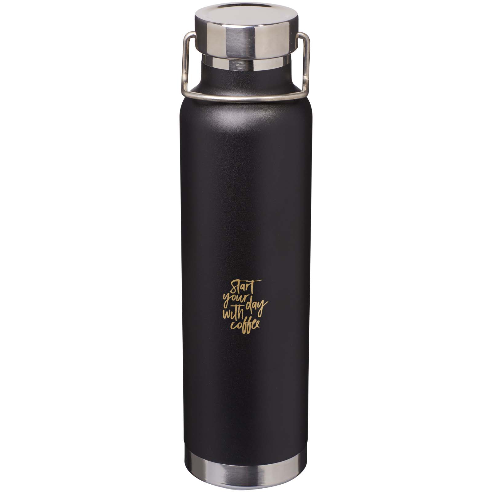 Botella de 650 ml de acero inoxidable reciclado con certificado RCS con aislamiento de cobre Thor