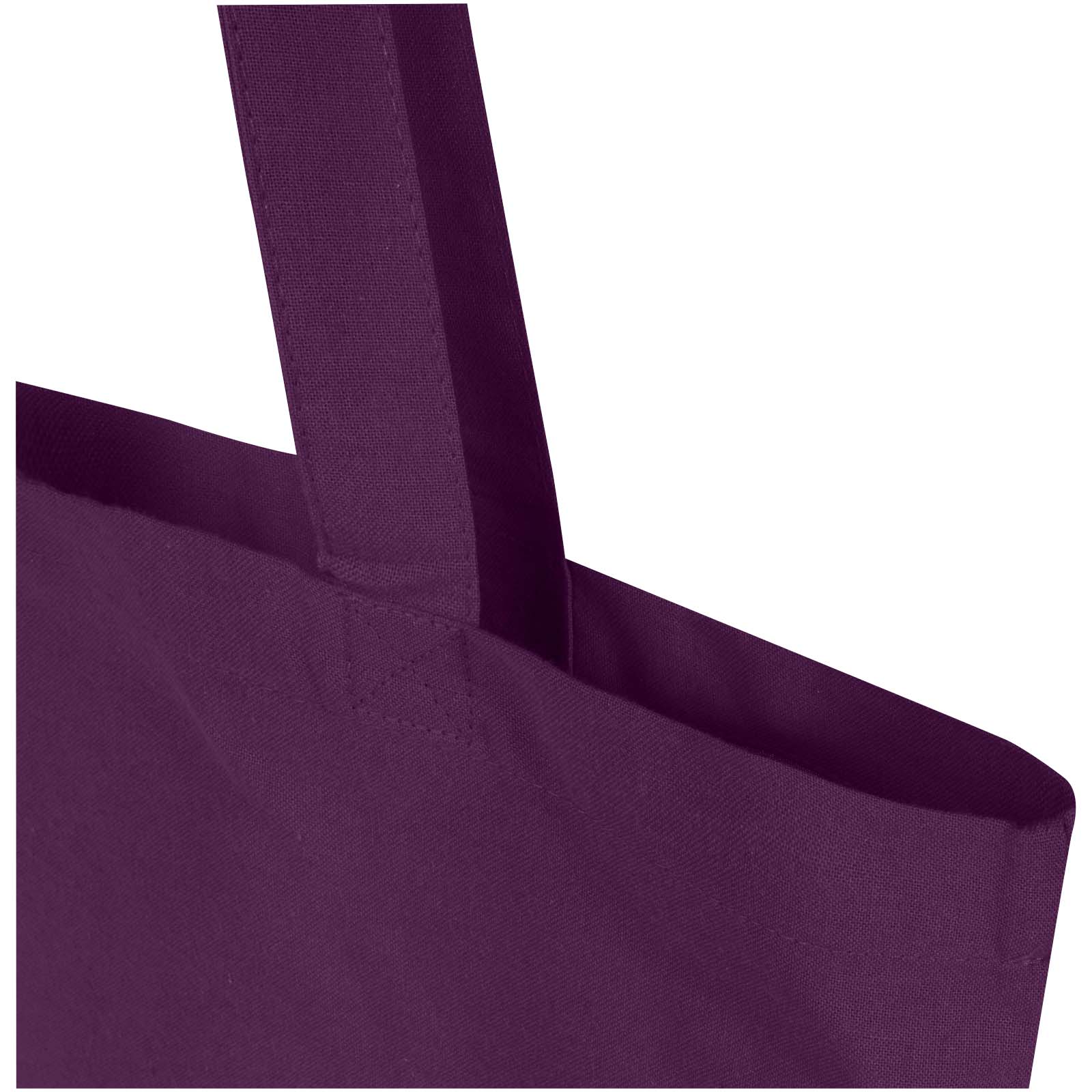 Bolsa Tote de 7 L de algodón reciclado de 140 g/m² con certificado GRS Madras Blend