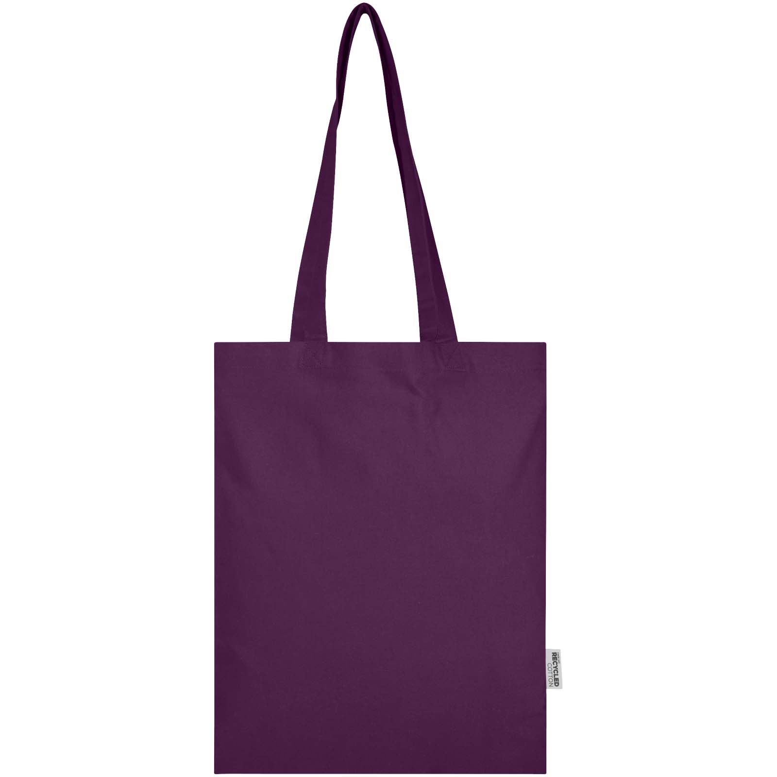 Bolsa Tote de 7 L de algodón reciclado de 140 g/m² con certificado GRS Madras Blend