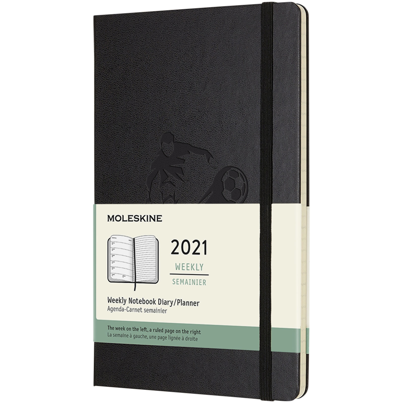 Planificador semanal L con tapa dura de 12 meses Moleskine