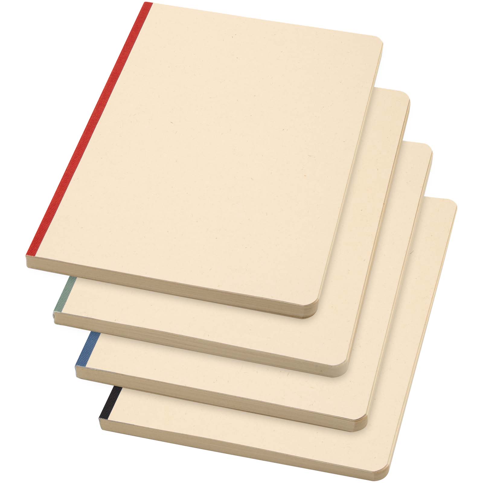 Libreta A5 de tapa blanda de RPET y caña de azúcar Liliana