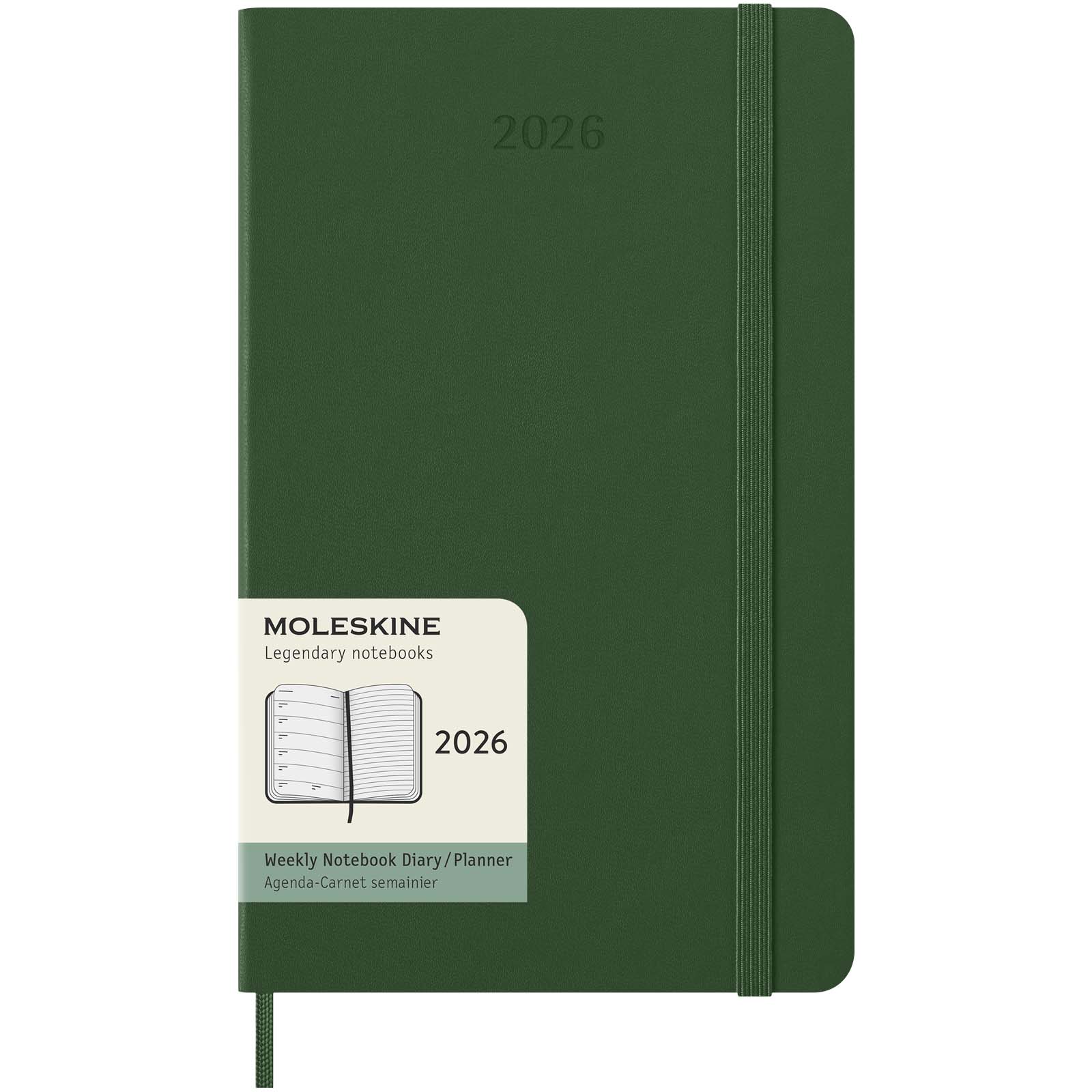 Planificador semanal L con tapa dura de 12 meses Moleskine