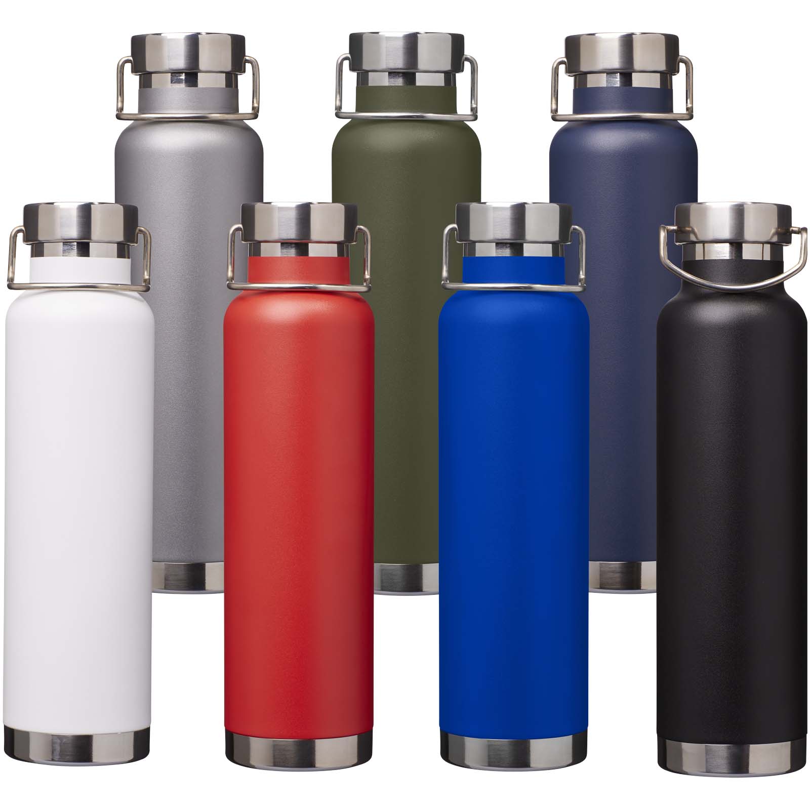 Botella de 650 ml de acero inoxidable reciclado con certificado RCS con aislamiento de cobre Thor