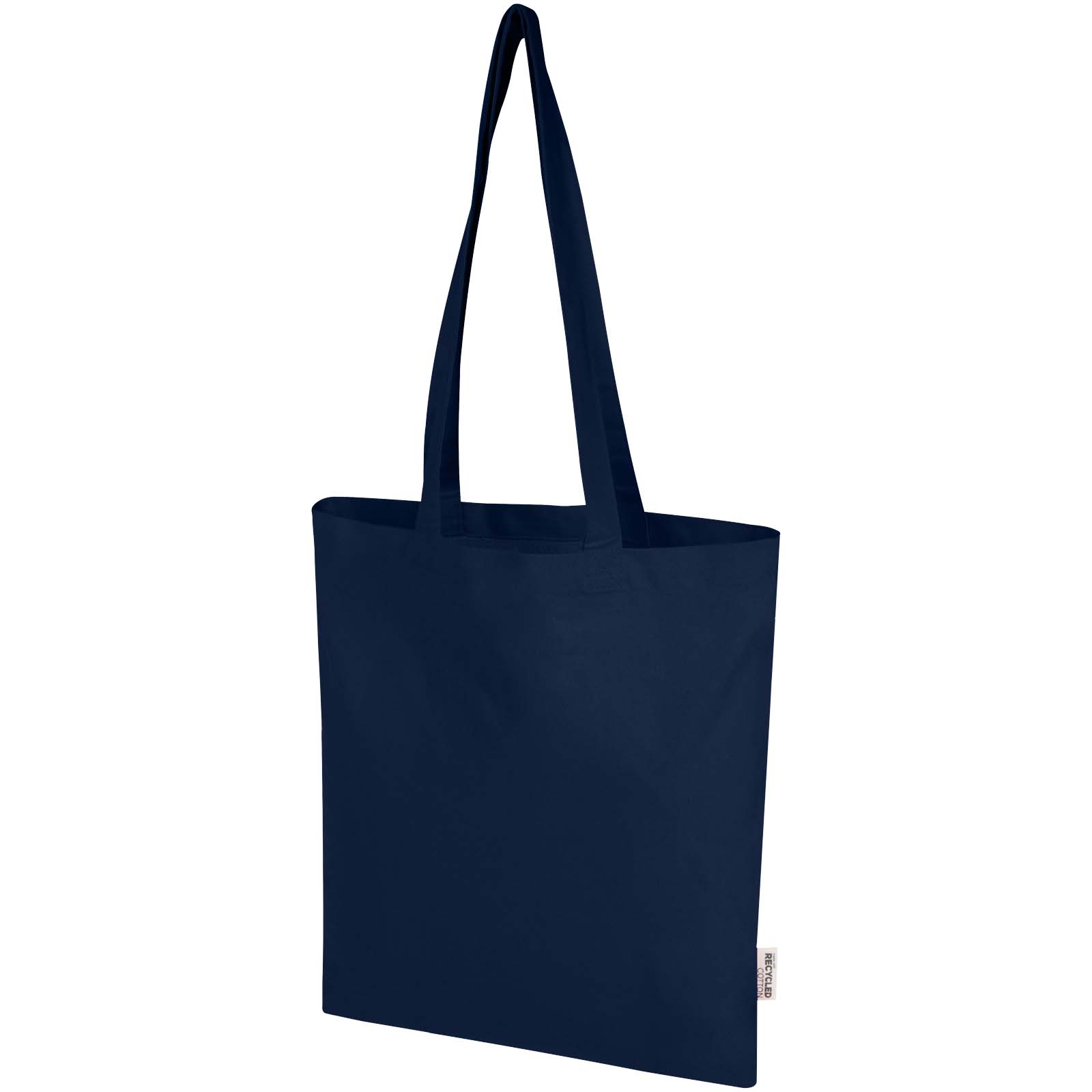 Bolsa Tote de 7 L de algodón reciclado de 140 g/m² con certificado GRS Madras Blend
