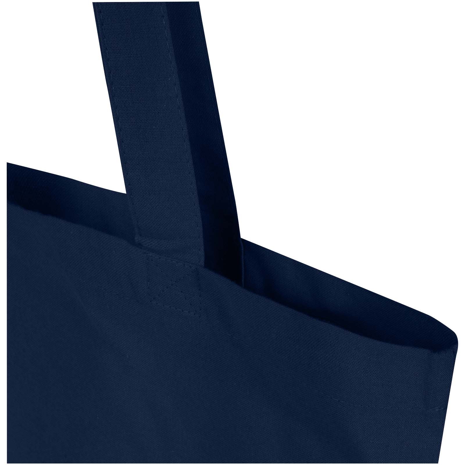 Bolsa Tote de 7 L de algodón reciclado de 140 g/m² con certificado GRS Madras Blend
