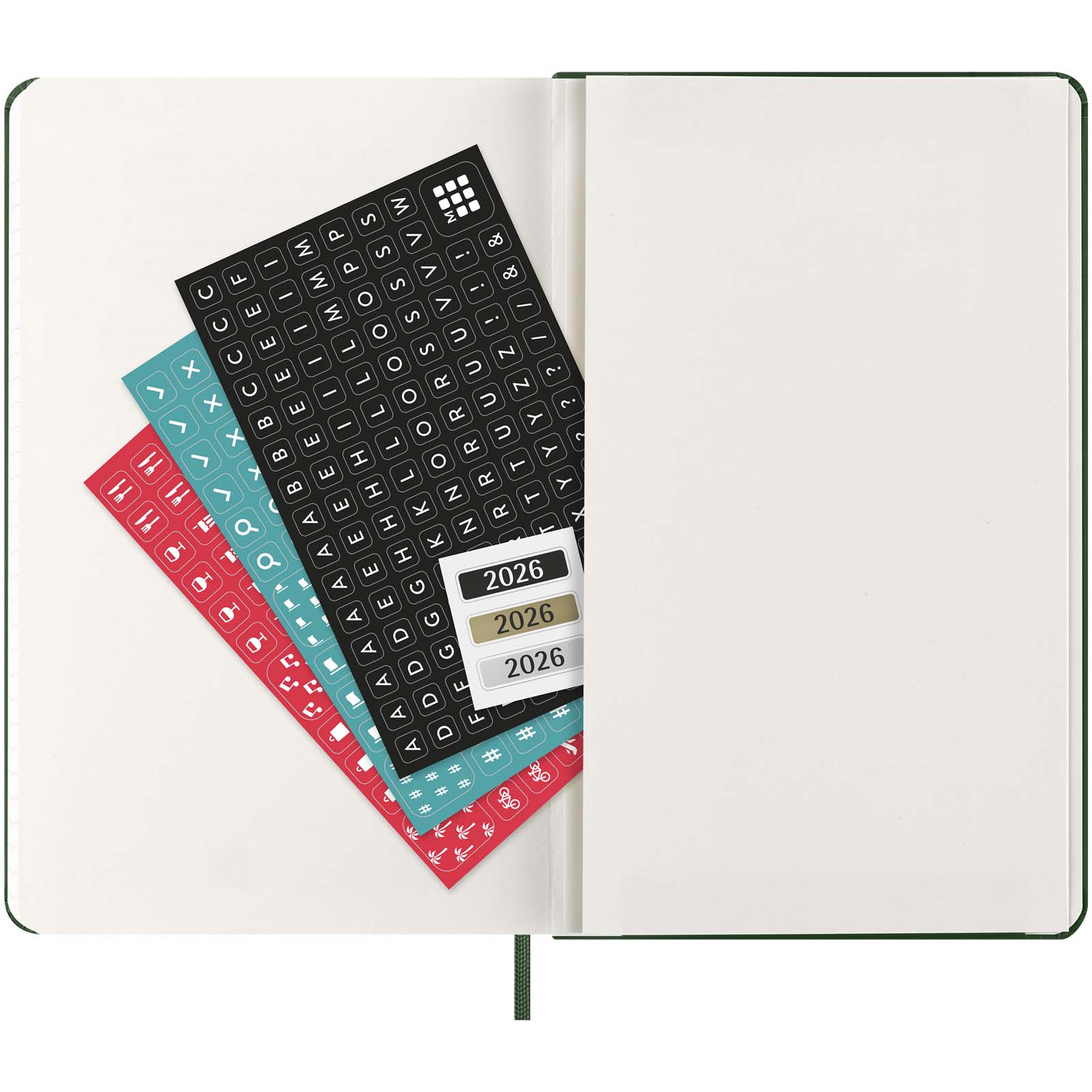 Planificador semanal L con tapa dura de 12 meses Moleskine