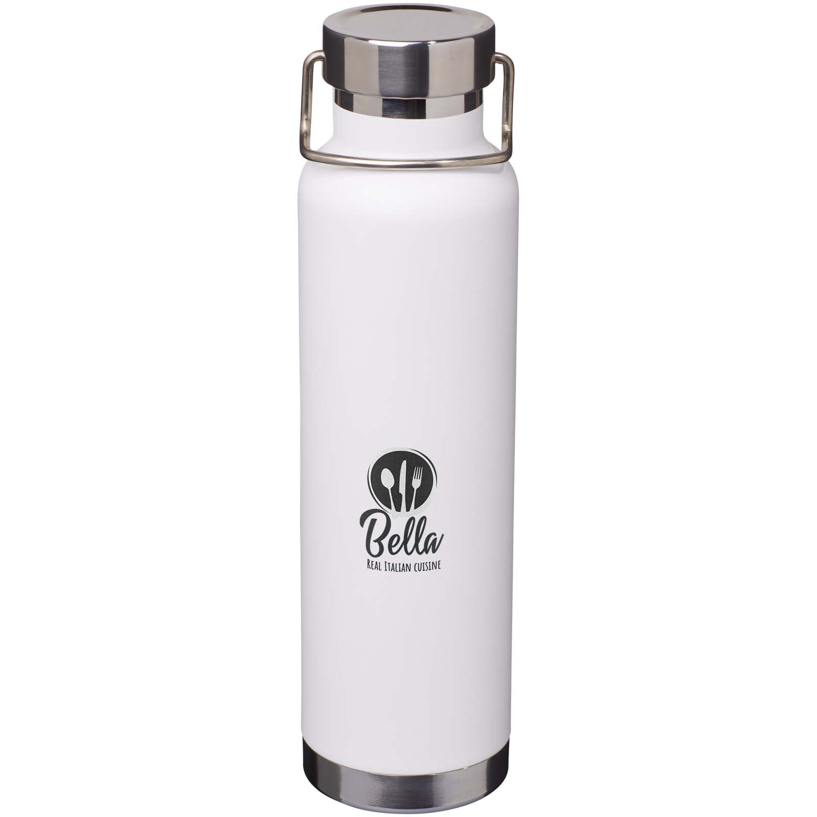 Botella de 650 ml de acero inoxidable reciclado con certificado RCS con aislamiento de cobre Thor