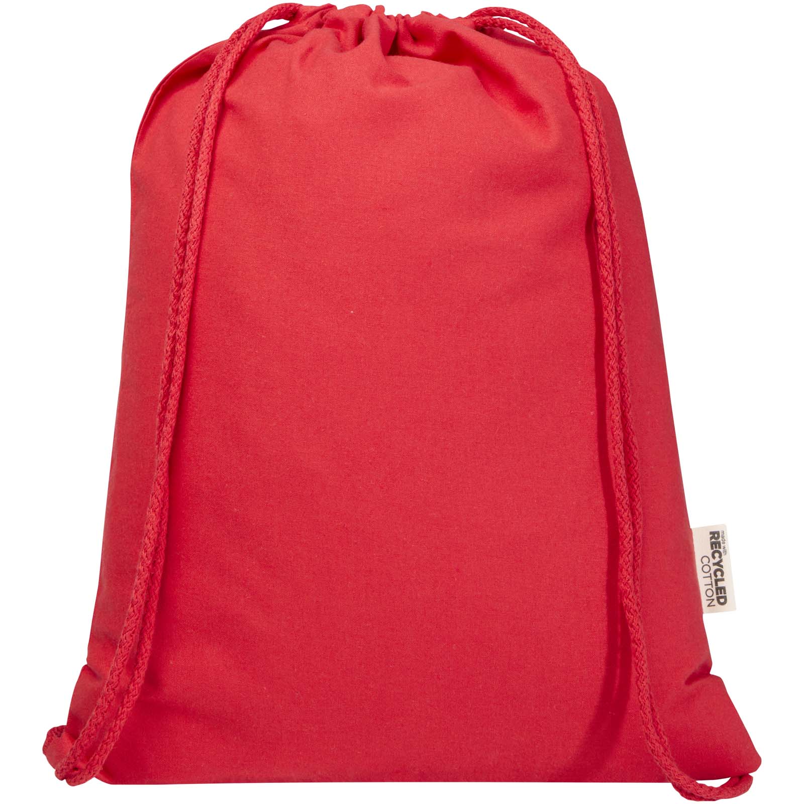 Bolsa de 5 L con cordón de algodón reciclado de 140 g/m² con certificado GRS Oregon Blend