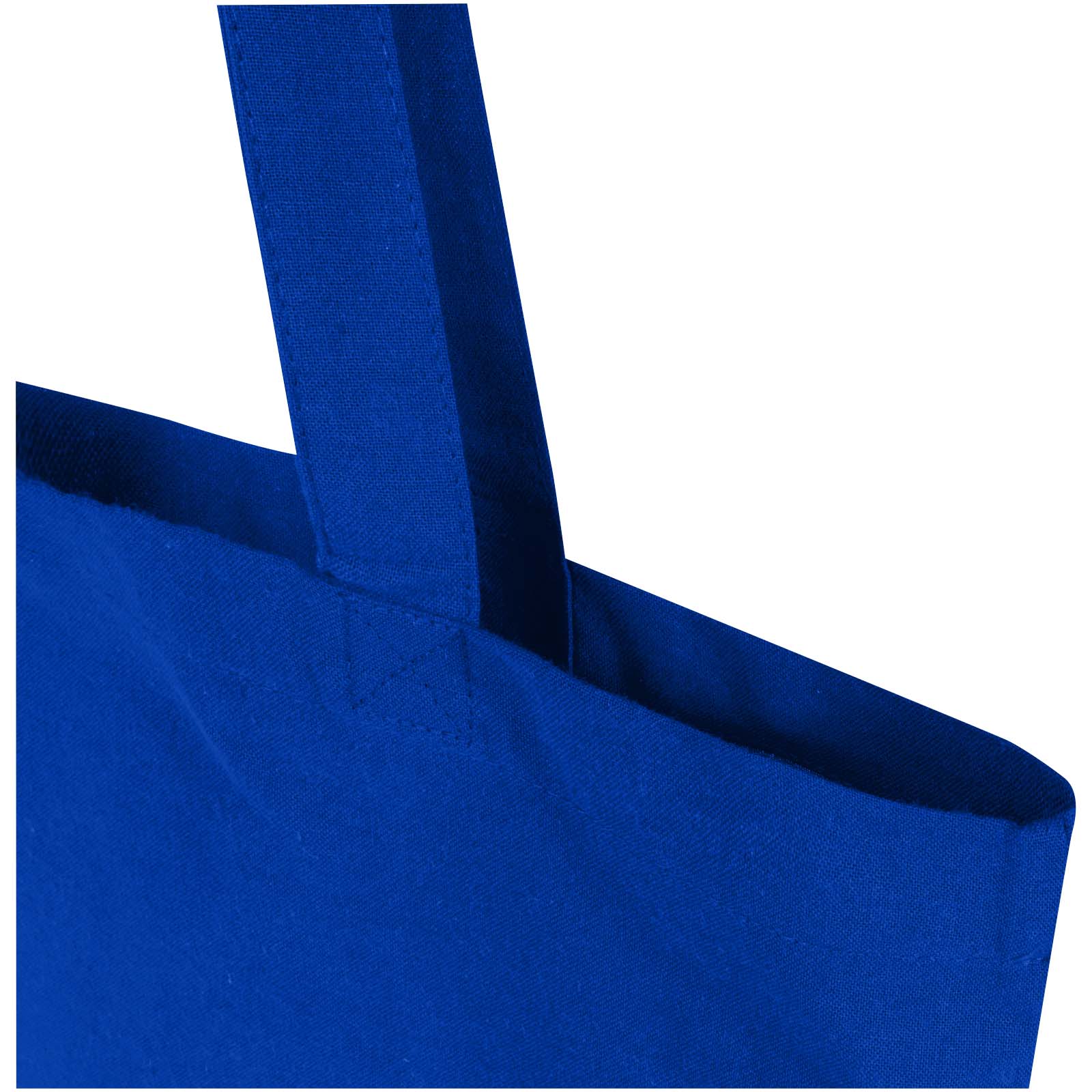 Bolsa Tote de 7 L de algodón reciclado de 140 g/m² con certificado GRS Madras Blend