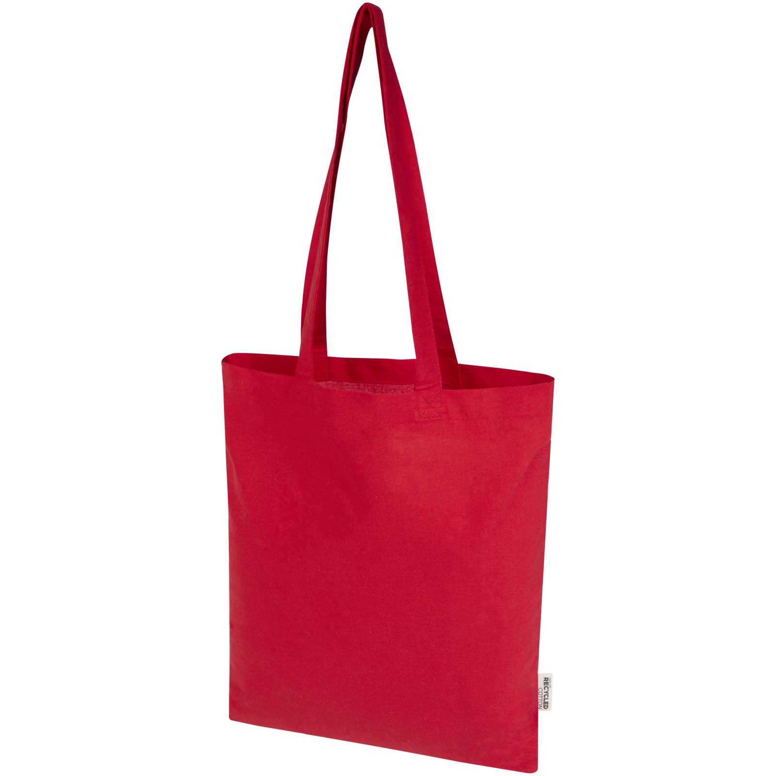 Bolsa Tote de 7 L de algodón reciclado de 140 g/m² con certificado GRS Madras Blend