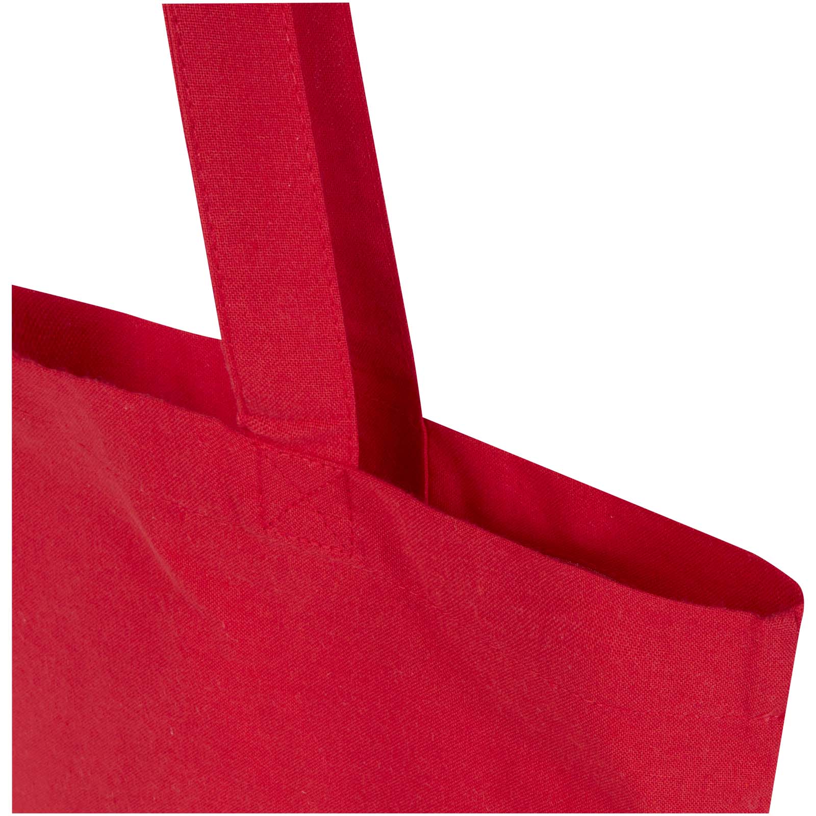 Bolsa Tote de 7 L de algodón reciclado de 140 g/m² con certificado GRS Madras Blend