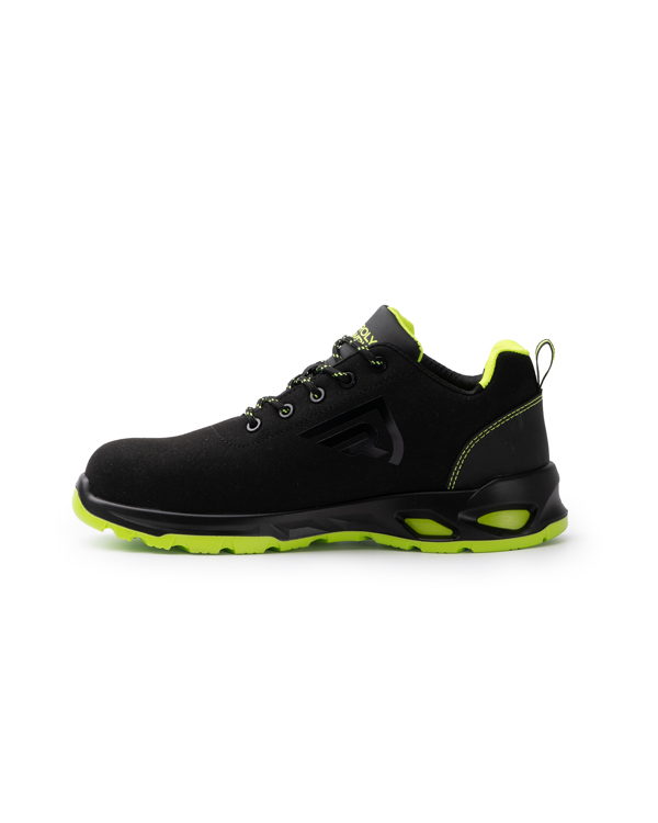 ROLY ZAPATO LABORAL CERYSON T/48 NEGRO/AMARILLO FLUOR