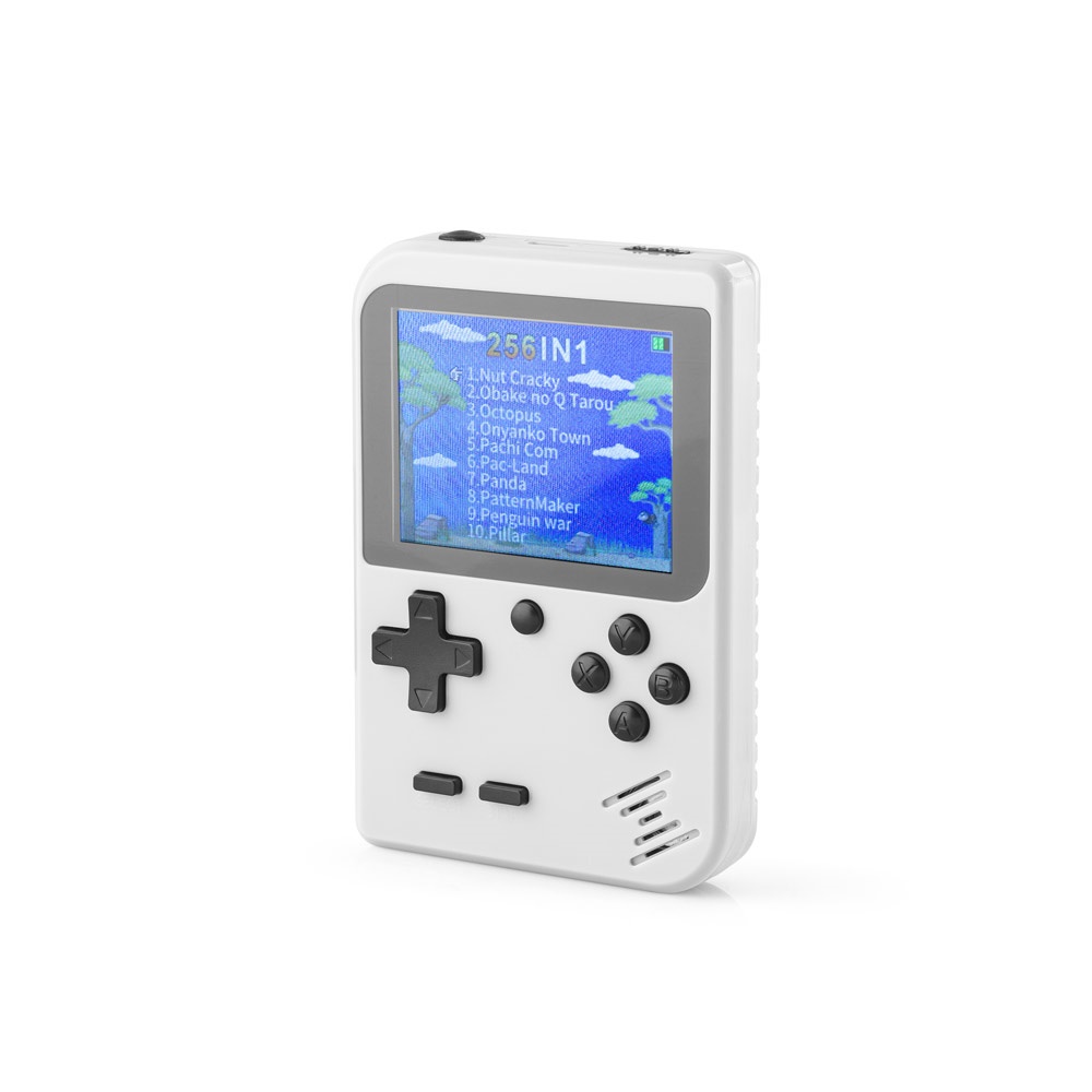 BOWSER. Consola de juegos portátil con 256 juegos clásicos