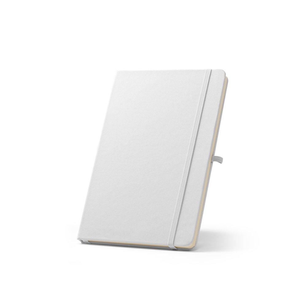 ANNE SUB. Libreta A5 de poliéster reciclado (100% rPET) 300D, ideal para personalizar por sublimación