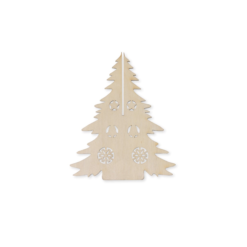 PINERY. Árbol de Navidad de madera plegable para colorear