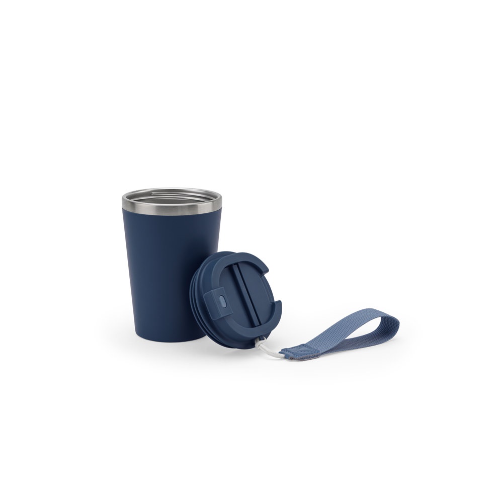 SPITZ. Vaso de viaje de acero inoxidable (90 % RSS) con aislamiento mate de doble pared de 460 ml