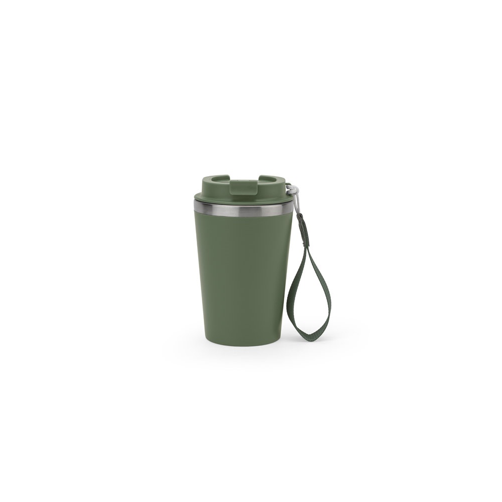 SPITZ. Vaso de viaje de acero inoxidable (90 % RSS) con aislamiento mate de doble pared de 460 ml