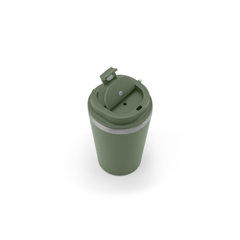 SPITZ. Vaso de viaje de acero inoxidable (90 % RSS) con aislamiento mate de doble pared de 460 ml