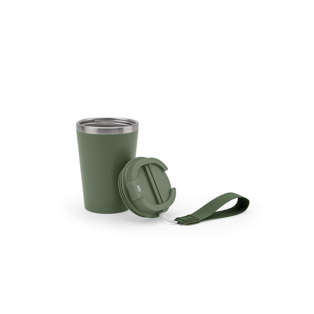 SPITZ. Vaso de viaje de acero inoxidable (90 % RSS) con aislamiento mate de doble pared de 460 ml