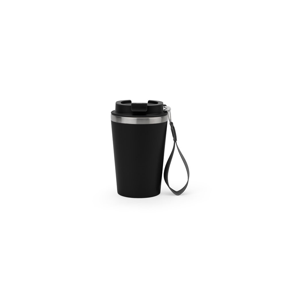 SPITZ. Vaso de viaje de acero inoxidable (90 % RSS) con aislamiento mate de doble pared de 460 ml