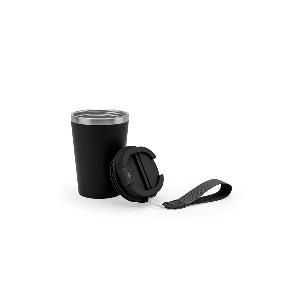 SPITZ. Vaso de viaje de acero inoxidable (90 % RSS) con aislamiento mate de doble pared de 460 ml