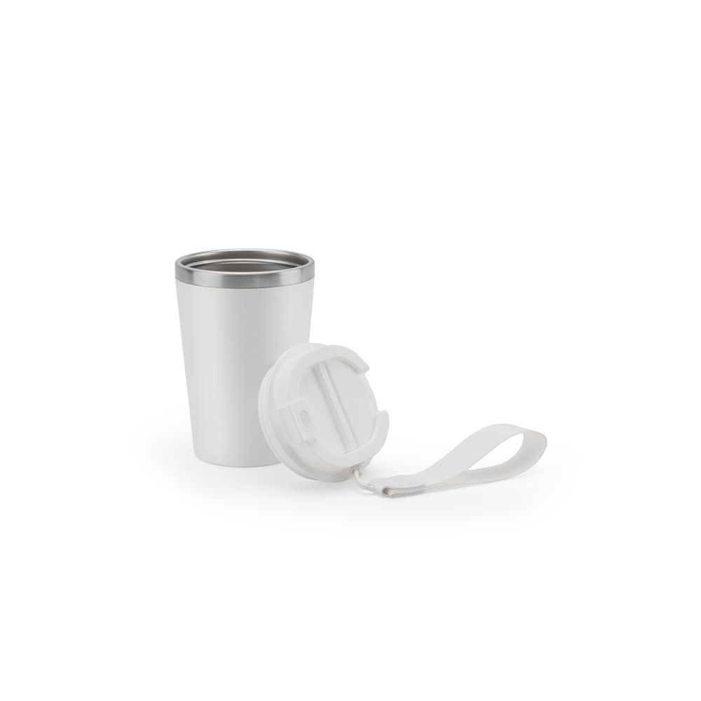 SPITZ. Vaso de viaje de acero inoxidable (90 % RSS) con aislamiento mate de doble pared de 460 ml