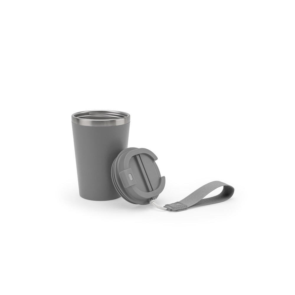 SPITZ. Vaso de viaje de acero inoxidable (90 % RSS) con aislamiento mate de doble pared de 460 ml