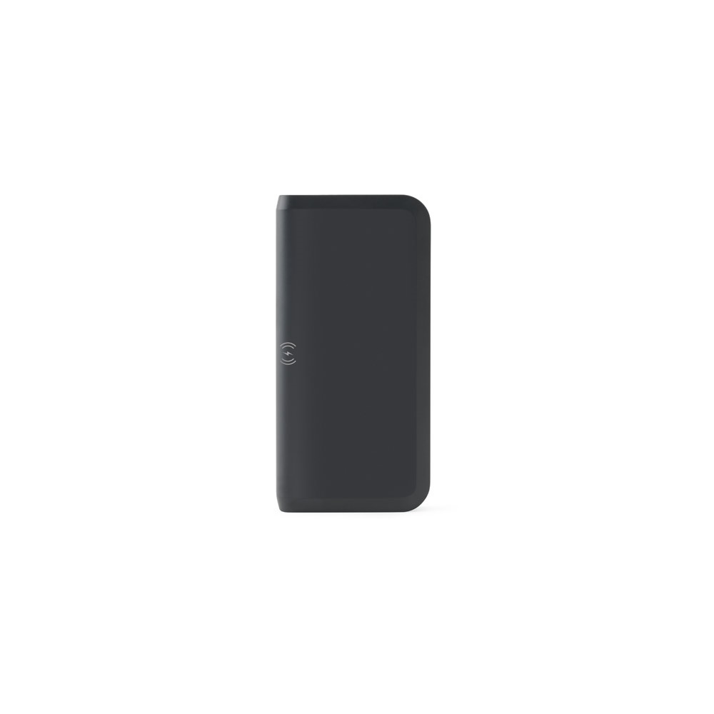 BECKER 10. Batería externa de 10 000 mAh en ABS reciclado (100 % rABS) con cargador inalámbrico ultrarrápido de 15 W