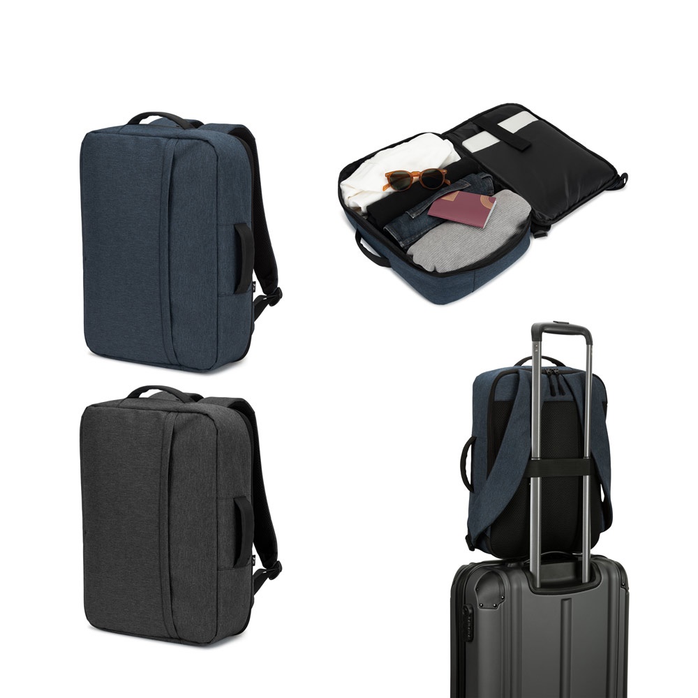 NIAMEY. Mochila para portátil de 15.6" de poliéster reciclado 300D de alta densidad