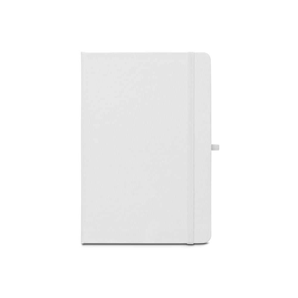 ANNE SUB. Libreta A5 de poliéster reciclado (100% rPET) 300D, ideal para personalizar por sublimación