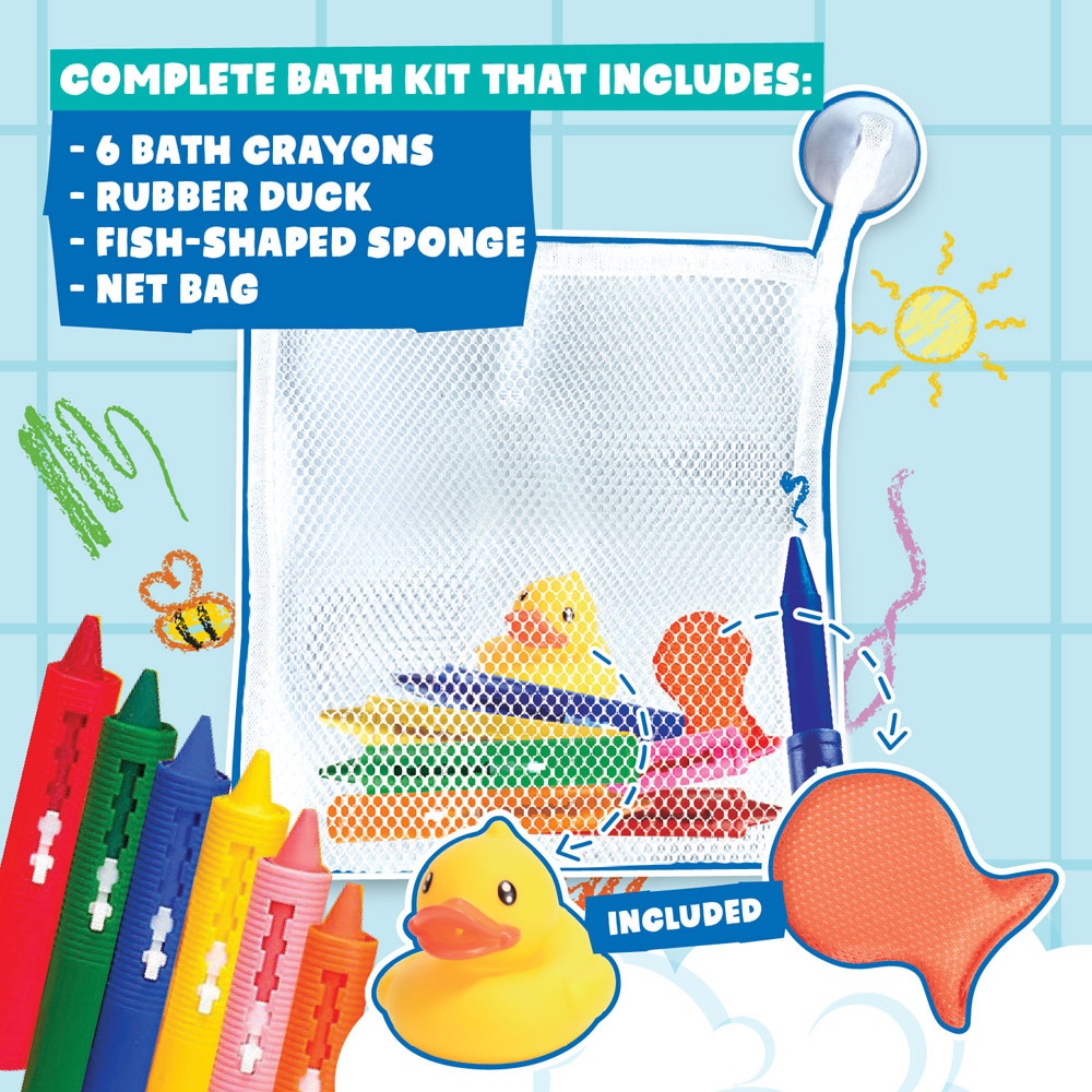 BATH CRAYONS. Juguete educativo para niños