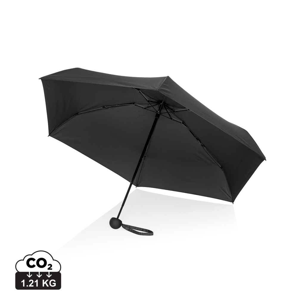 Paraguas manual supermini Aware™ RPET de 19,5" y 190T Pongee