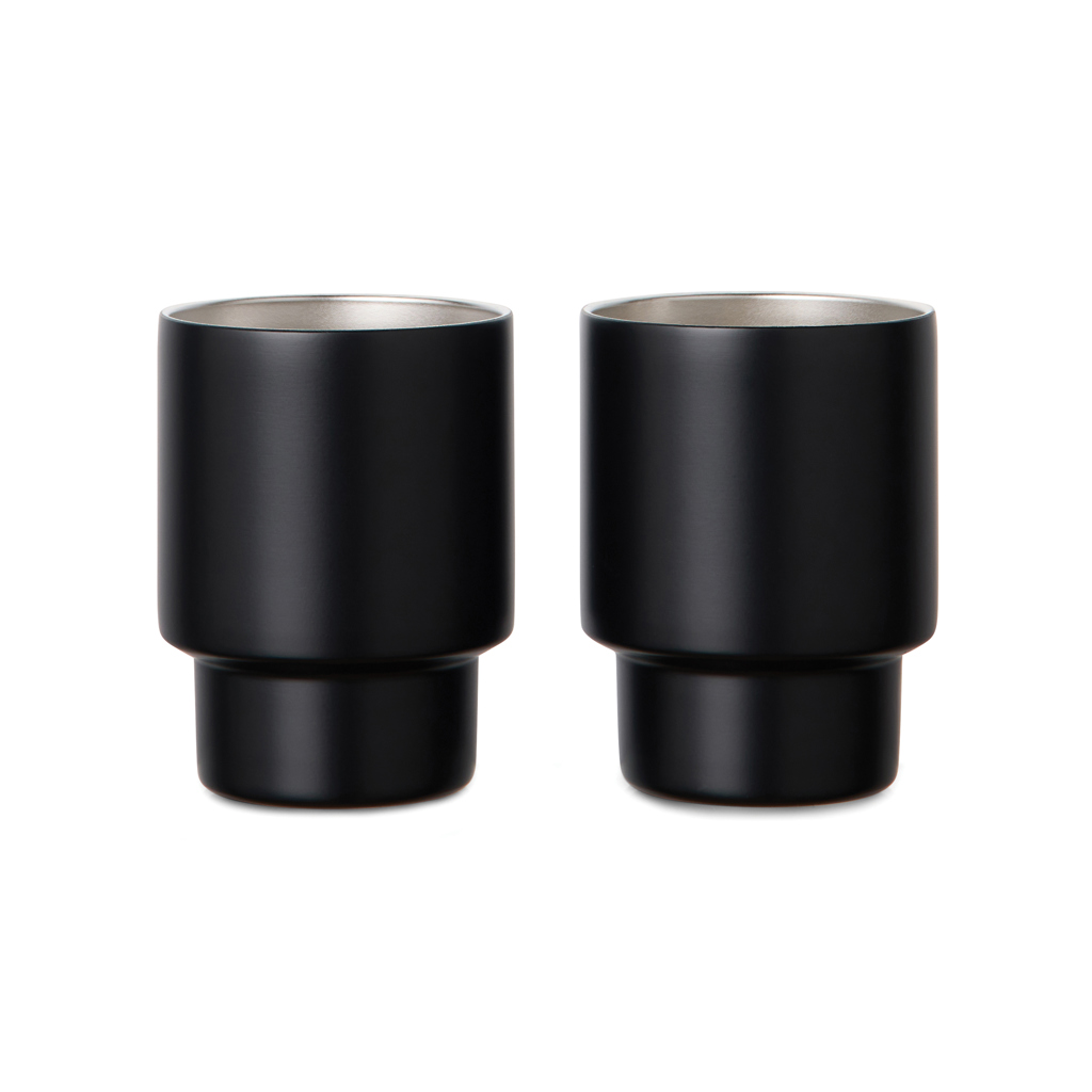 Set 2 tazas de acero inoxidable recicladas VINGA Nagano RCS