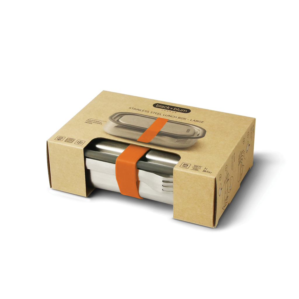 Fiambrera de acero inoxidable grande Black+Blum
