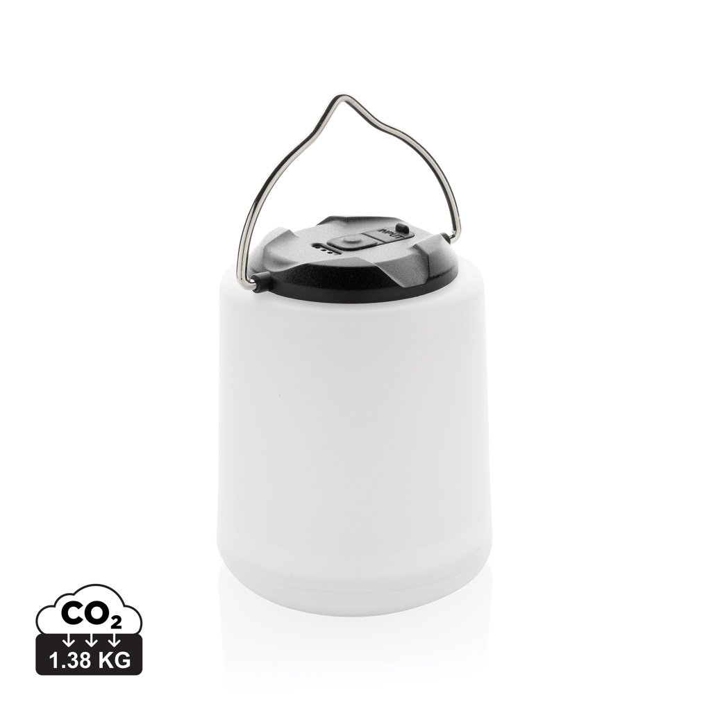 Lámpara Limio portátil recargable plástico reciclado RCS