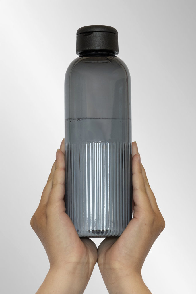 Botella de agua antigoteo Ripple RCS RPET con asa 75 ml