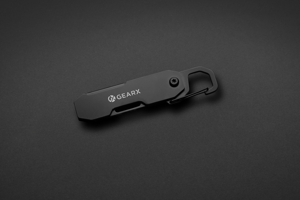 Herramienta EDC plegable Gear X con mosquetón