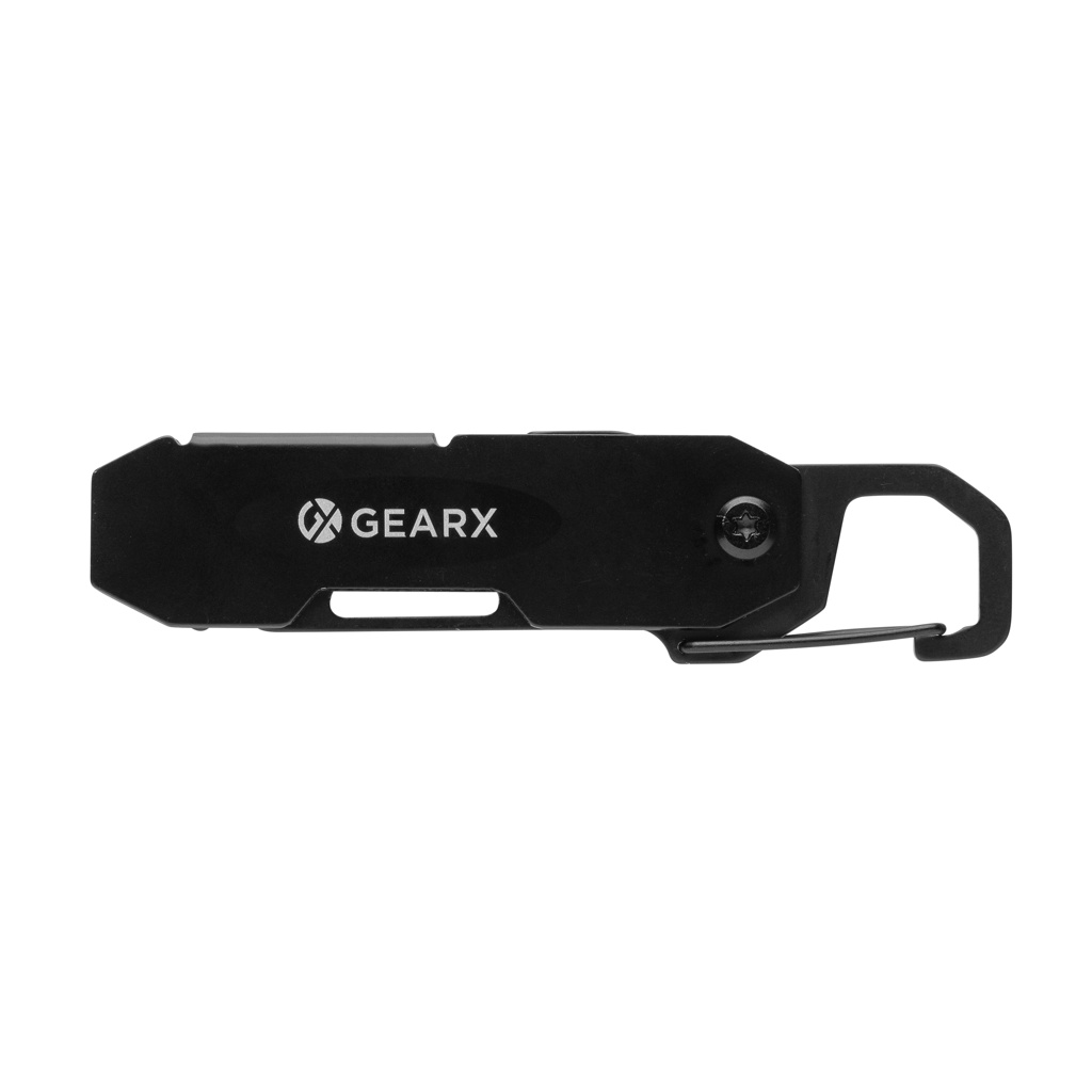 Herramienta EDC plegable Gear X con mosquetón