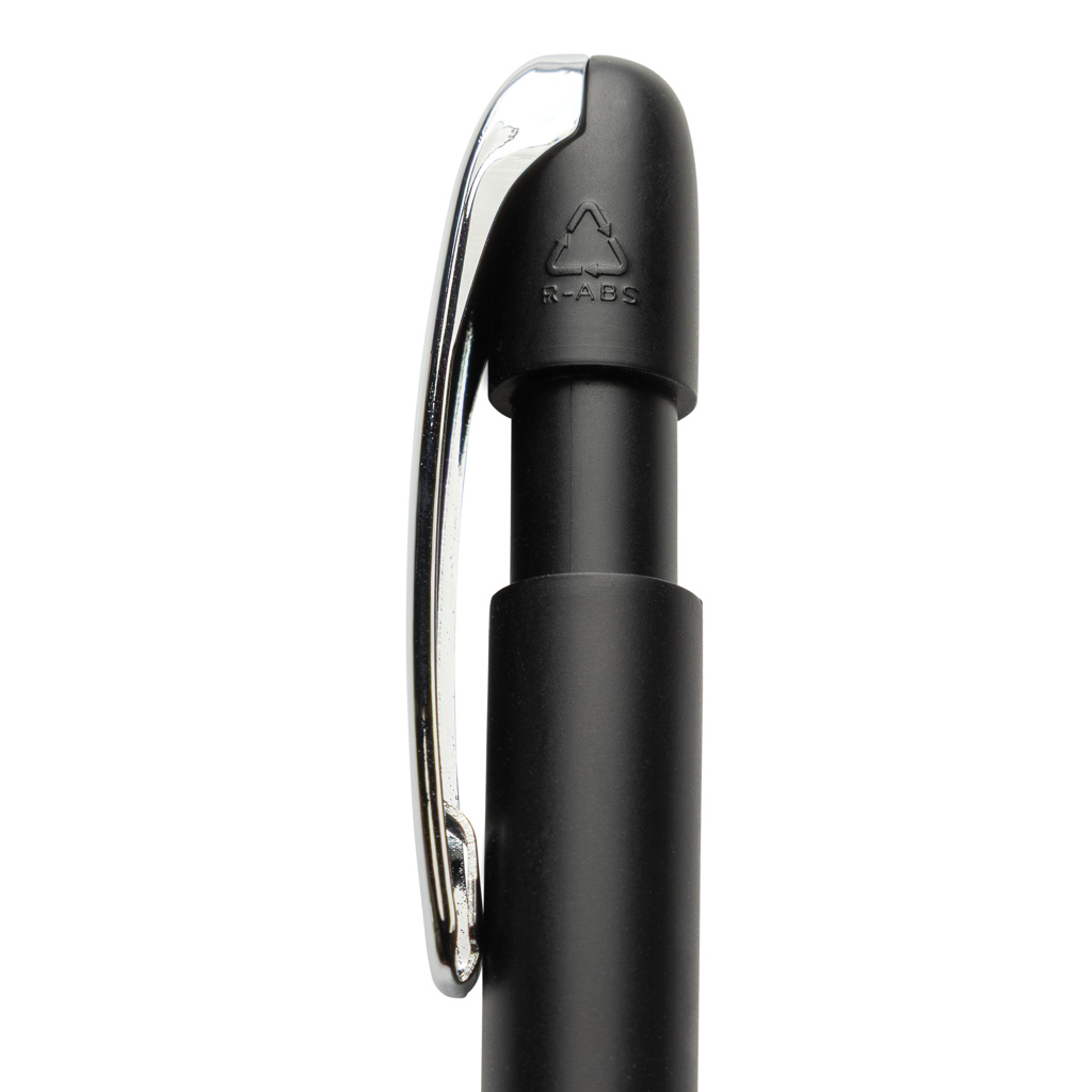 Bolígrafo con clip metálico R-ABS certificación Glide GRS